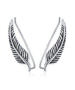 Silver Earring Leaf Shape EL-121